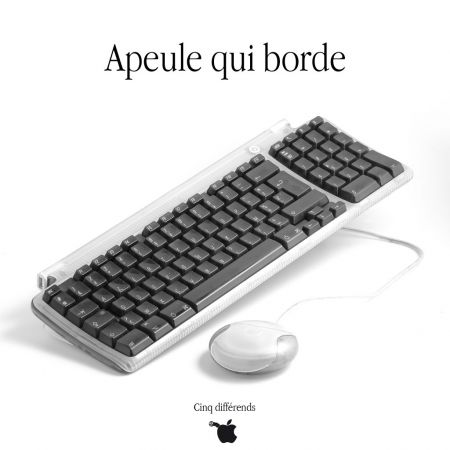 Apple keyboard Michel Loiseau graphiste Dordogne
