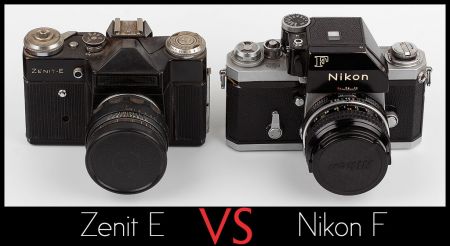 Zenit E vs Nikon F