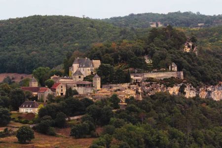 Marqueyssac vu depuis Castelnaud-la-Chapelle