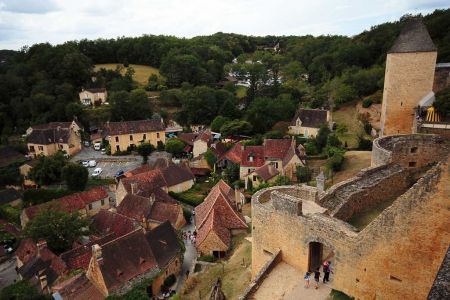 Superbe vue du village depuis le château