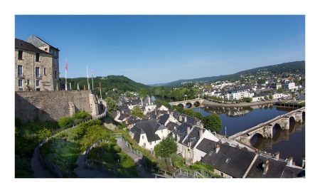 Terrasson-Lavilledieu, le bas vu d'en haut