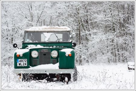 Land Rover Serie 2 dans la neige